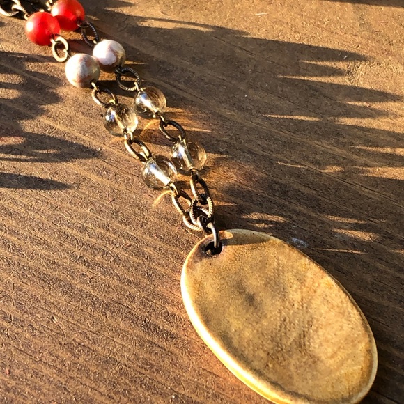 Rooster Gemstone Necklace - Picture 3 of 3